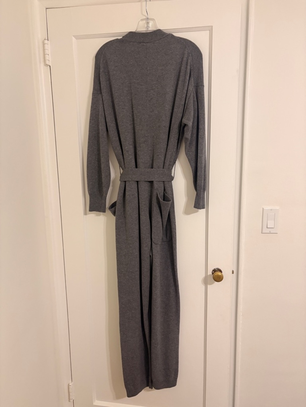 Alex Mill Wool and Cotton Blend Jumpsuit with Belt - Picture 8 of 10